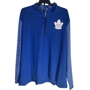 Fanatics Toronto Maple Leafs Made to Move 1/4 Zip Pullover sz 3X
